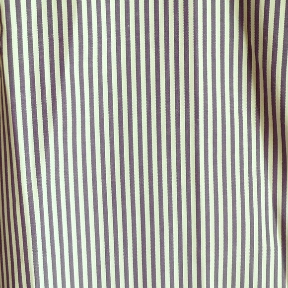 NWOT Purple and White Striped Button Down, Sz XL - Picture 2 of 6